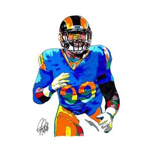 Aaron Donald Los Angeles Rams Football Sports Poster Print Wall Art 11x17